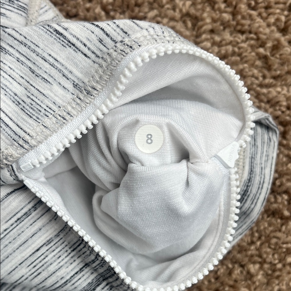 Lululemon Women's Heathered Gray Hustle in Your Bustle Long Sleeve Jacket 8 - Picture 12 of 16